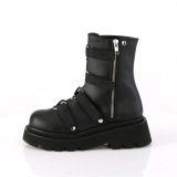 Vegan 6,5 cm RENEGADE-50 DemoniaCult alternative plateauboots schwarz