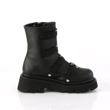 Vegan 6,5 cm RENEGADE-50 DemoniaCult alternative plateauboots schwarz