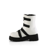 Vegan 6,5 cm RENEGADE-50 DemoniaCult alternative plateauboots weiss