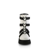 Vegan 6,5 cm RENEGADE-50 alternative ankle boots platform white