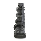 Vegan 6,5 cm RENEGADE-55 DemoniaCult alternative plateauboots schwarz