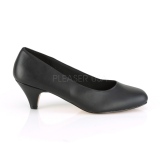 Vegan 6 cm FEFE-01 Schwarze herren pumps für männer