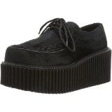 Vegan 7,5 cm CREEPER-202 damen creepers schuhe - rockabilly plateauschuhe