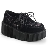 Vegan 7,5 cm CREEPER-219 damen creepers schuhe - rockabilly plateauschuhe