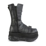 Vegan 7,5 cm NEPTUNE-210 demoniacult stiefel - unisex plateaustiefel