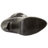Vegan 7,5 cm VICTORIAN-116X Viktorianische Stiefeletten Breite Waden - Weitschaft