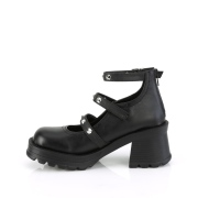Vegan 7 cm DemoniaCult BRATTY-30 chunky heel platform shoes