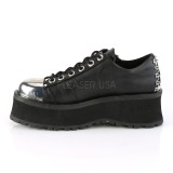 Vegan 7 cm GRAVEDIGGER-04 Plateau Gothic Schuhe Herren