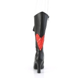 Vegan 9,5 cm GLAM-243 DemoniaCult alternative plateaustiefel schwarz