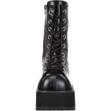 Vegan 9,5 cm RANGER-301 DemoniaCult alternative plateauboots schwarz