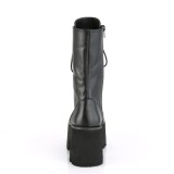 Vegan 9 cm ASHES-105 DemoniaCult alternative plateauboots schwarz