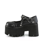 Vegan 9 cm ASHES-33 alternative shoes platform black