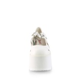 Vegan 9 cm ASHES-33 alternative shoes platform white