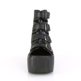 Vegan 9 cm VIOLET-150 open toe ankle booties