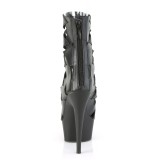 Vegan Leder 15 cm DELIGHT-1014 open toe ankle booties