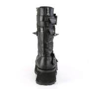 Vegan Leder GRAVEDIGGER-250 demoniacult stahlkappen springerstiefel - unisex kampfstiefel