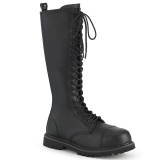 Vegan Leder RIOT-20 demonia stahlkappen springerstiefel - unisex kampfstiefel