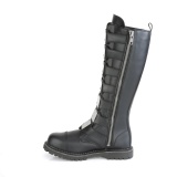 Vegan Leder RIOT-21MP demonia stahlkappen springerstiefel - unisex kampfstiefel