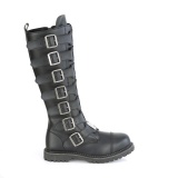 Vegan Leder RIOT-21MP demonia stahlkappen springerstiefel - unisex kampfstiefel