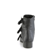 Vegan WARLOCK-50-B demoniacult pointed boots - mens winklepicker boots 3 buckles