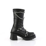 Vegan blockabsatz 7 cm DemoniaCult BRATTY-120 chunky heel plateaustiefel