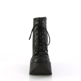 Vegan emo 13 cm DYNAMITE-106 Demonia wedge plateauboots schwarz