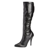 Vegan lackstiefel 13 cm SEDUCE-2000 spitze stiefel mit stiletto absatz