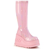 Vegan rose 12 cm STOMP-200 cyberpunk platform wedges boots