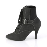 Vegan schwarz 10 cm DREAM-1022 ankle booties high heels für männer