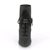 Vegan schwarz 10 cm DREAM-1022 ankle booties high heels für männer