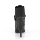 Vegan schwarz 10 cm DREAM-1022 ankle booties high heels für männer