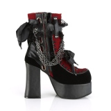 Velvet 11,5 cm CHARADE-110 demoniacult ankle boots platform