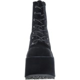 Velvet 13 cm CAMEL-203 chunky demonia ankle boots platform