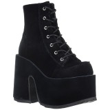 Velvet 13 cm CAMEL-203 chunky demonia ankle boots platform