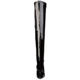 Vinyl 16 cm DAGGER-3000 fetisch overknee stiefel glänzend