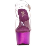 Violet Transparent 18 cm SKY-308 High Heels Platform