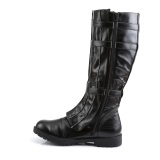 WALKER-130 black captain boots cosplay halloween mens boots