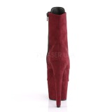 Weinrot faux suede 18 cm ADORE-1021FS pole dance ankle boots
