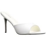 Weiss 10 cm CLASSIQUE-01 damen pantoletten schuhe