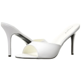 Weiss 10 cm CLASSIQUE-01 damen pantoletten schuhe