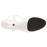 Weiss 15 cm DELIGHT-609 pleaser high heels mit plateau