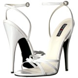 Weiss 15 cm Devious DOMINA-108 Sandaletten mit high heels