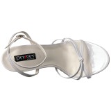 Weiss 15 cm Devious DOMINA-108 Sandaletten mit high heels