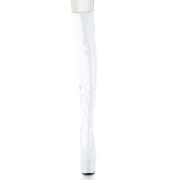 Weiss 18 cm ADORE-3000HWR Hologramm poledance overkneestiefel