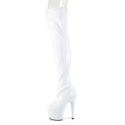 Weiss 18 cm ADORE-3000HWR Hologramm poledance overkneestiefel