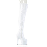 Weiss 18 cm ADORE-3000HWR Hologramm poledance overkneestiefel