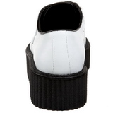 Weiss Kunstleder V-CREEPER-502 Plateau Creepers Schuhe Herren