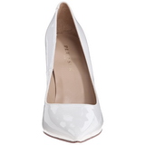 Weiss Lack 10 cm CLASSIQUE-20 spitze pumps mit stiletto absatz