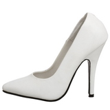 Weiss Lack 10 cm VANITY-420 High Heels Pumps für Männer