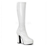 Weiss Lack 13 cm ELECTRA-2000Z High Heels Damenstiefel für Männer